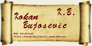 Kokan Bujošević vizit kartica